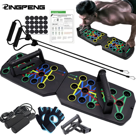 LINGPENG Board per Piegamenti Multifunzionale - Tavola Push-Up Pieghevole. TK