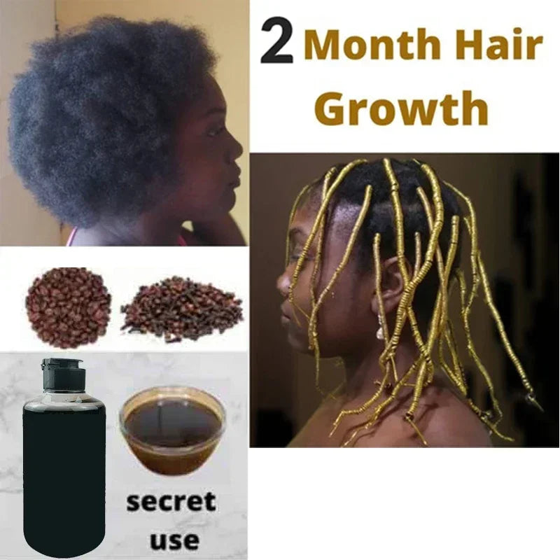 300ml Super Fast Hair Growth Shampoo Combining Africa Chad Chebe Powder Local Ingredients with Polygonum multiflorum