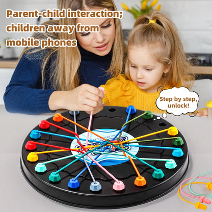 2025 New Rope Breaking Battle Challenge Puzzle Toy Knot Toy Children's Rope Decoding Game Logic Training