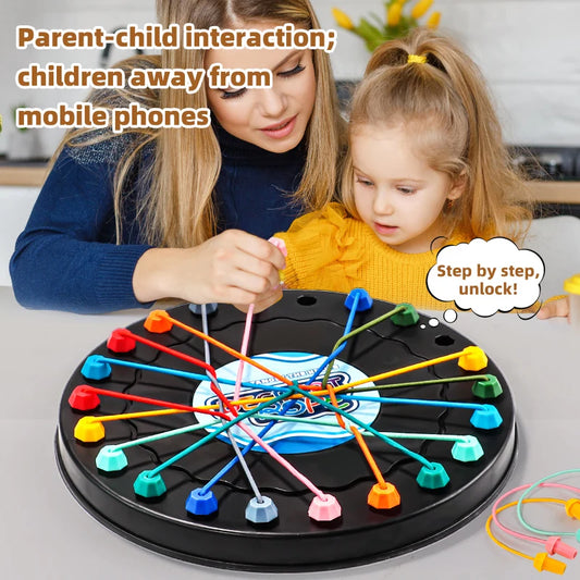 2025 New Rope Breaking Battle Challenge Puzzle Toy Knot Toy Children's Rope Decoding Game Logic Training