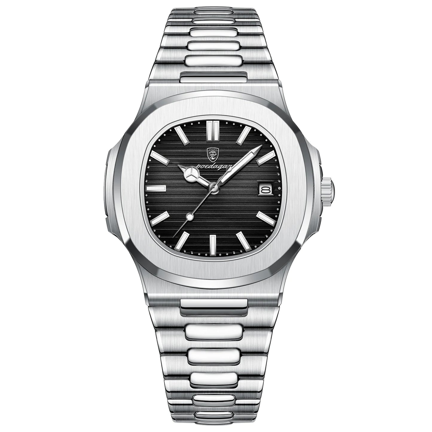Luxury Brand Men's Quartz Wristwatch Stainless Steel Waterproof