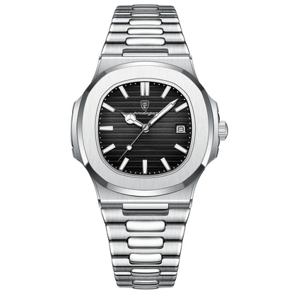 Luxury Brand Men's Quartz Wristwatch Stainless Steel Waterproof