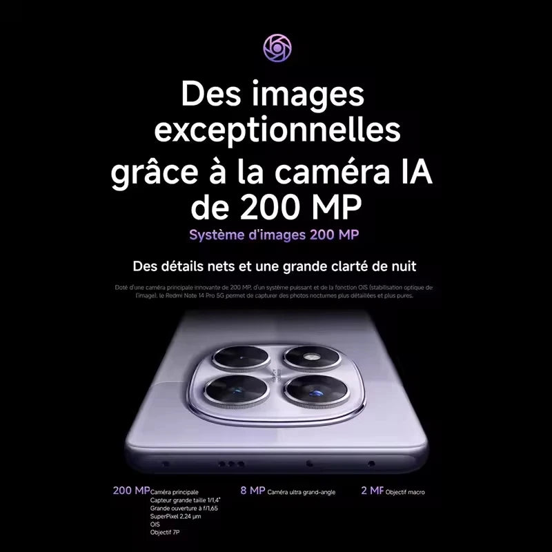 Xiaomi Redmi Note 14 Pro 5G 8GB/256GB 12GB/256GB 12GB/512GB NFC Global Version Cellphone