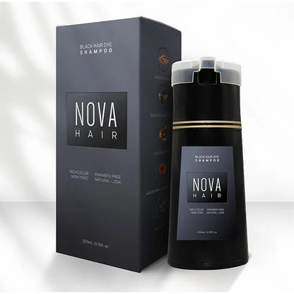 Eelhoe Nova Shampoo Colorante Nero 3-in-1 per Capelli Bianchi. TK