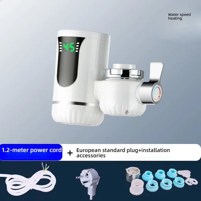 Electric Kitchen Sink Water Heater Tap Instant Hot Stainless Steel Water