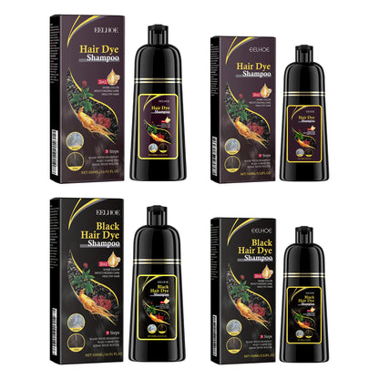 EELHOE Shampoo Colorante Nero 3-in-1 Biologico ed Erboristico. TK