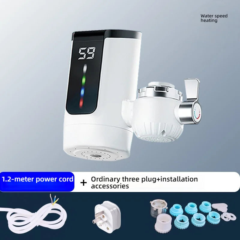 Electric Kitchen Sink Water Heater Tap Instant Hot Stainless Steel Water