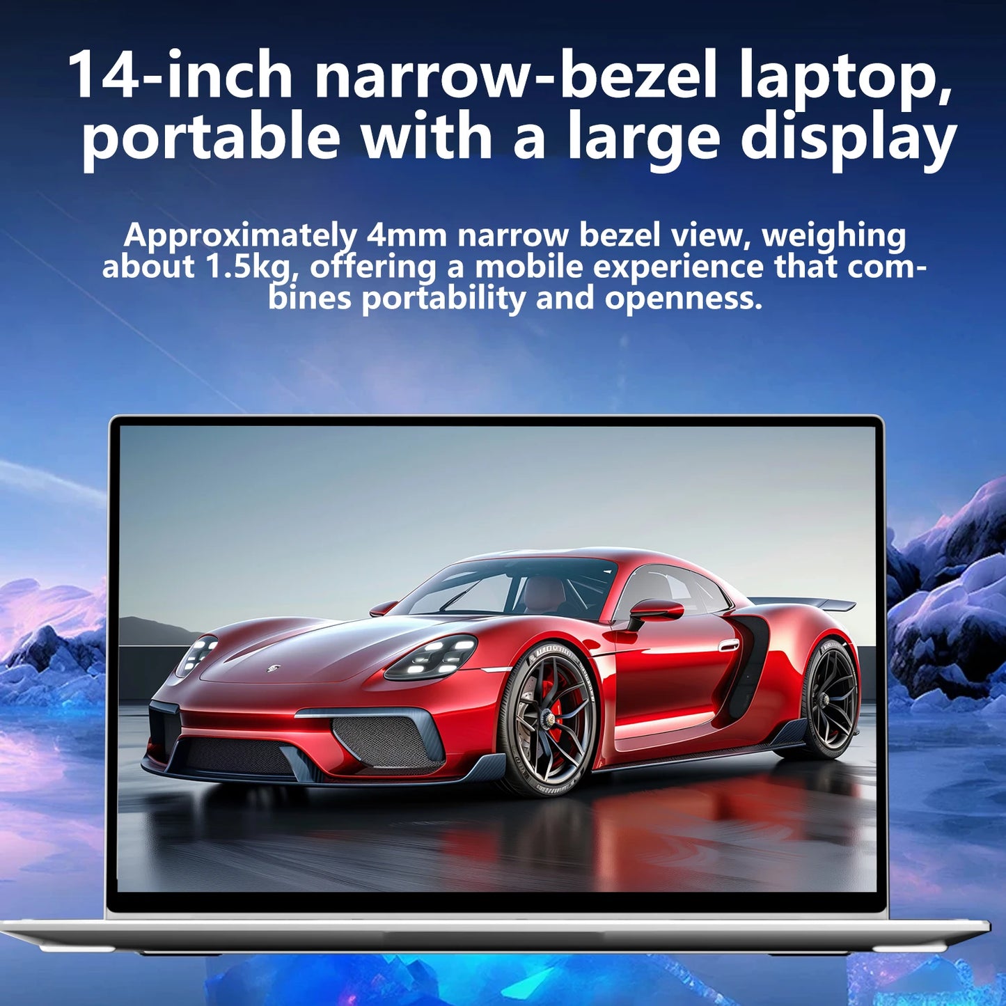 LENO Laptop 14.1” Ultra Slim | 16GB RAM 2TB SSD | Intel N3700 | Windows 11 | Full HD IPS | Notebook Leggero per Studio, Lavoro e Gaming
