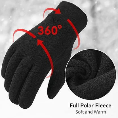 Warm Winter Gloves Polar Fleece Cold Weather Gloves Touch