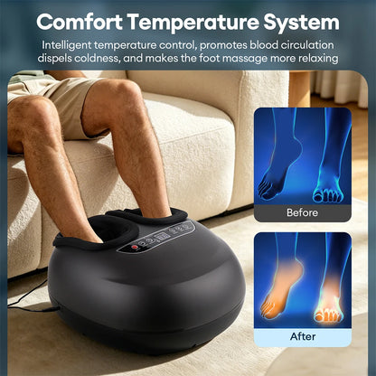 Foreverlily Massaggiatore Piedi Elettrico Shiatsu e Pressoterapia - Regolabile. TK