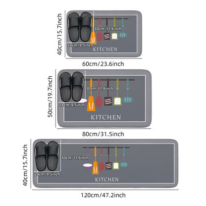 Multi-purpose Sponge Water Absorption Mat: Kitchen, Bathroom Bathroom Anti-skid, Moisture Absorption, Machine Washable Carpet
