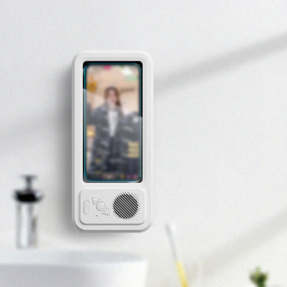 Shower Phone Holder with Bluetooth Speaker 360 Rotation Wall