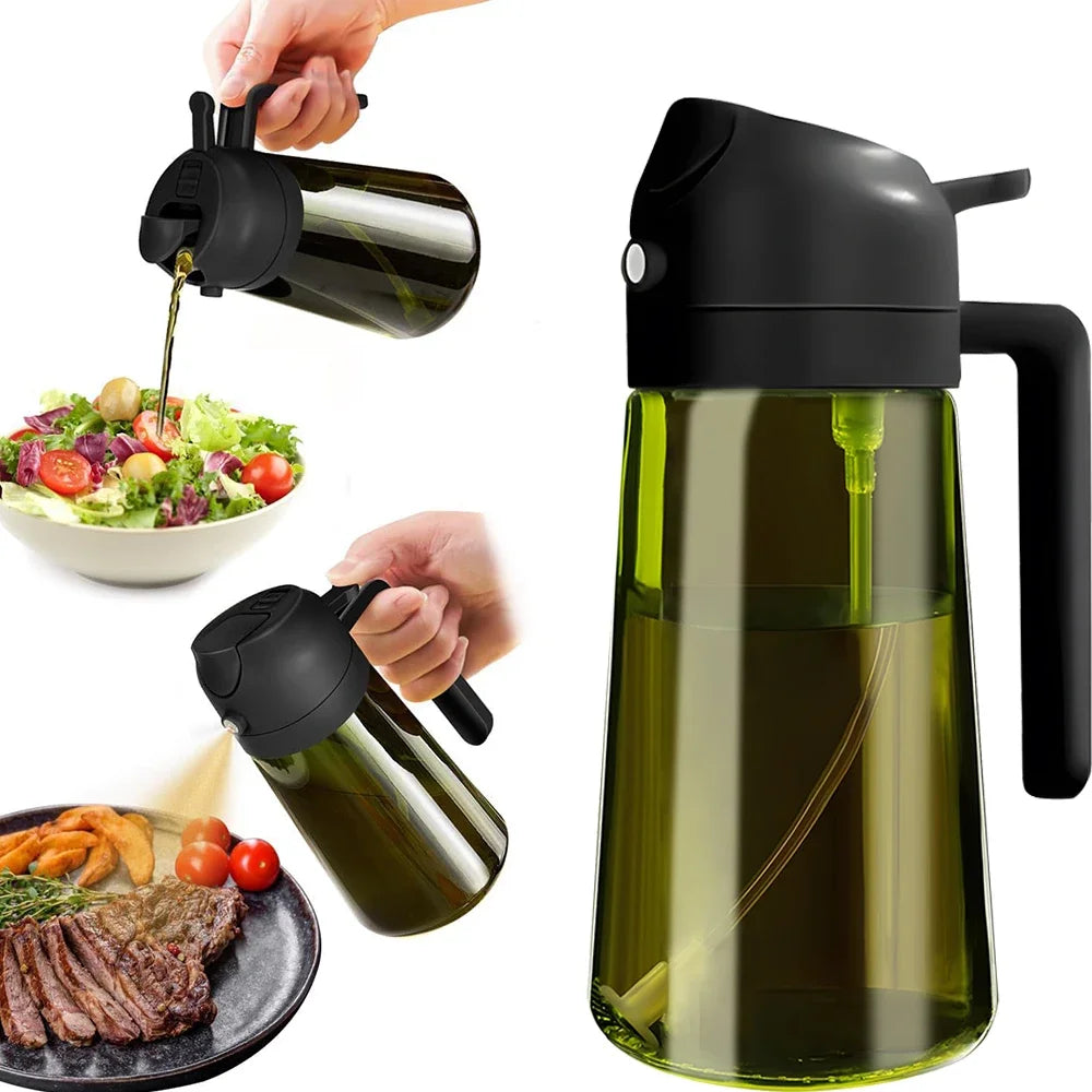 470ML/16oz Light-Blocking Dark Oil Sprayer for Cooking