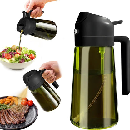 470ML/16oz Light-Blocking Dark Oil Sprayer for Cooking