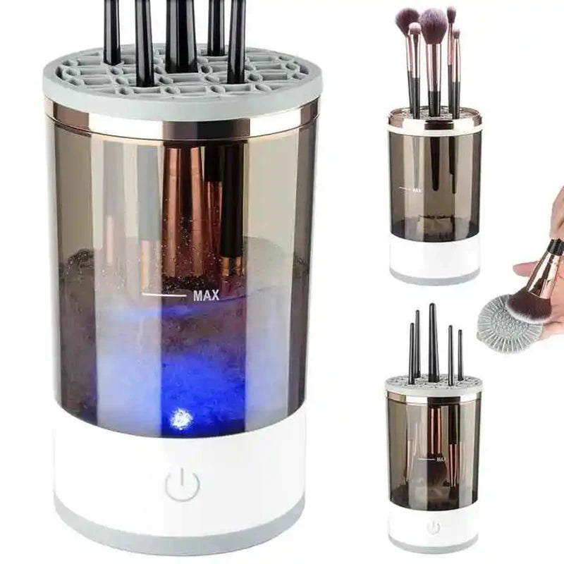 Automatic Electric Makeup Brush Cleaner 3 In 1 Portable Women