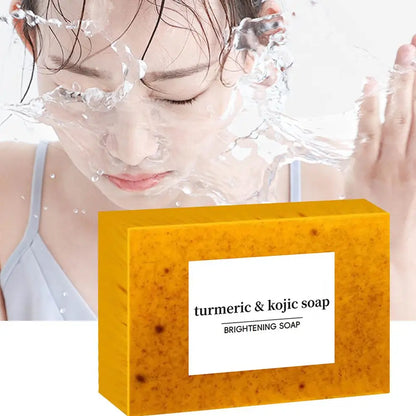 Sapone Artigianale Curcuma e Acido Kojico - Antimacchia e Acne (Pacco da 1/3/5 Pezzi). TK