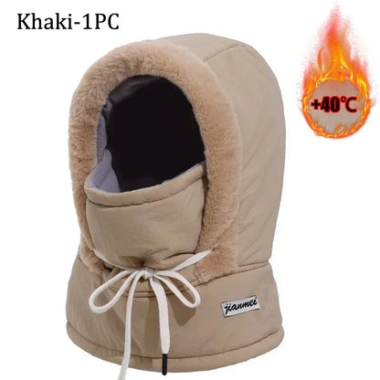 Passamontagna Termico 3-in-1 con Coulisse - Cappello e Scaldacollo in Peluche. TK