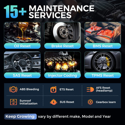 ELITE All System OBD2 Scanner Car Diagnostic Tools 15 Reset