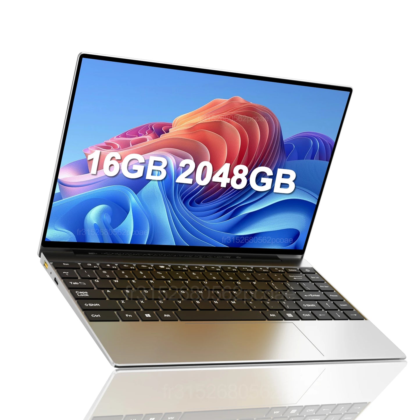 LENO Laptop 14.1” Ultra Slim | 16GB RAM 2TB SSD | Intel N3700 | Windows 11 | Full HD IPS | Notebook Leggero per Studio, Lavoro e Gaming