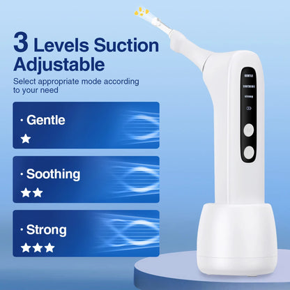 Electric Vacuum Tonsil Stone Removal Tool Kit 3-Level Suction