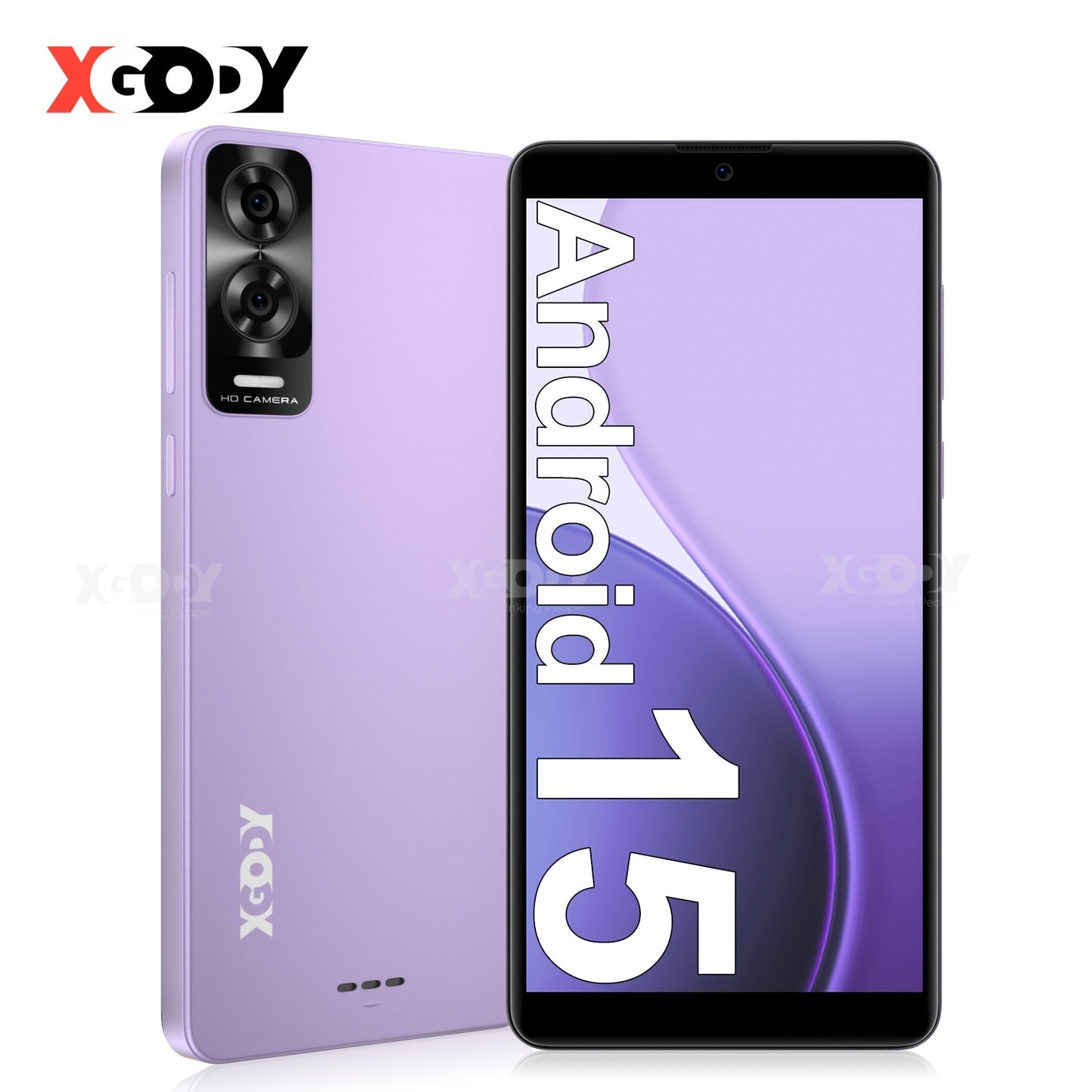 XGODY Android 15 Smartphone | 6.0" Touch Screen, 7GB RAM+32GB ROM, 4G LTE Dual SIM, Octa-Core Processor, 5MP+8MP Camera, Face Unlock, 3500mAh Battery