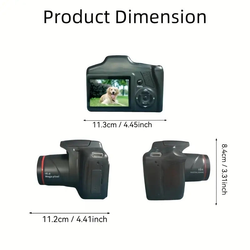 Digital  Portable Professional 16X Zoom   Photo Taking  Recording Travelling Camcorder