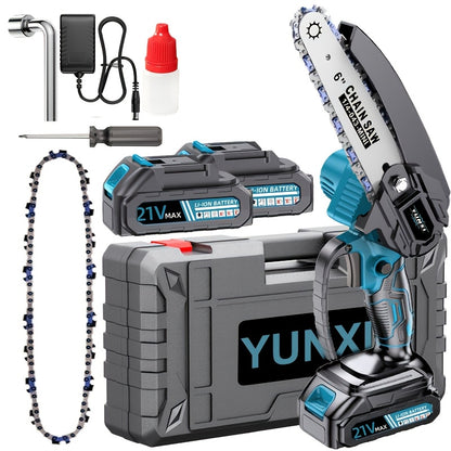New Mini Chainsaw Wireless, Lightweight and Portable Handheld Electric Tree Cutting Machine