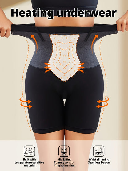 1PC Burning Thermal Pants – 3-Second Warming High-Waisted Shaping Shorts for Tummy Control & Lift