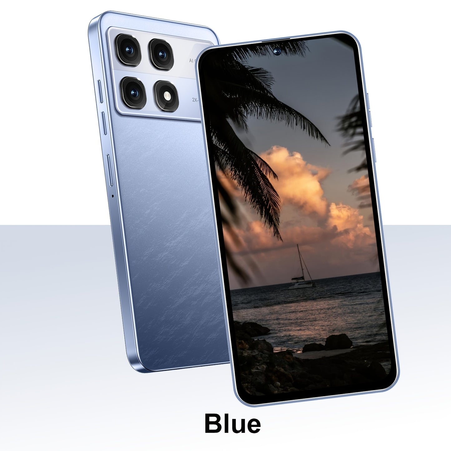 6.56-inch high touch screen, 2GB RAM+16GB ROM dual SIM card, 3000mAh battery, Type-C USB 2MP+16MP high-definition front and rear cameras