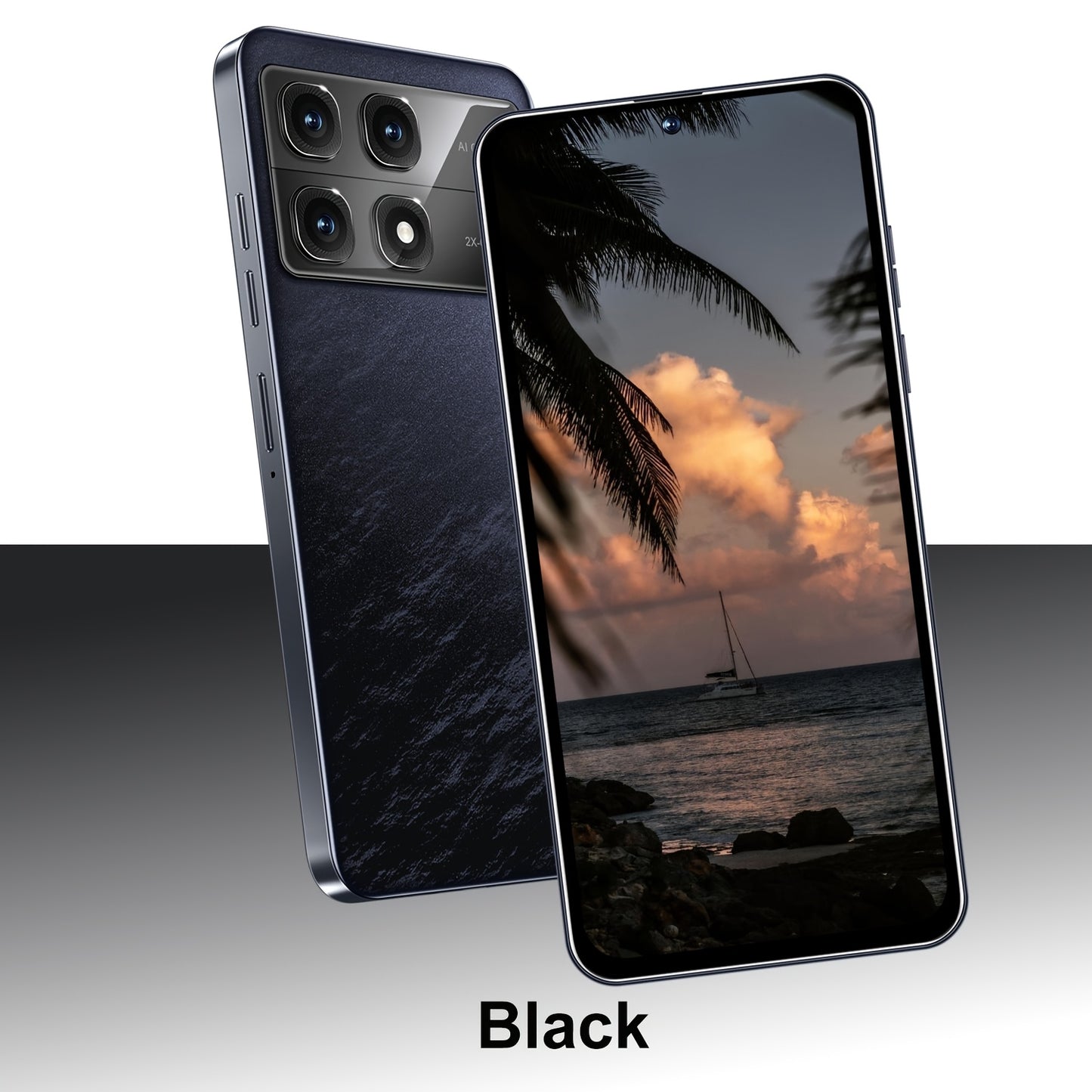 6.56-inch high touch screen, 2GB RAM+16GB ROM dual SIM card, 3000mAh battery, Type-C USB 2MP+16MP high-definition front and rear cameras