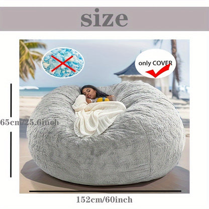 1pc of Extra-Large Memory Foam Furniture And Large Recliner Sofa, Equipped with a Soft Bean Chair Cover