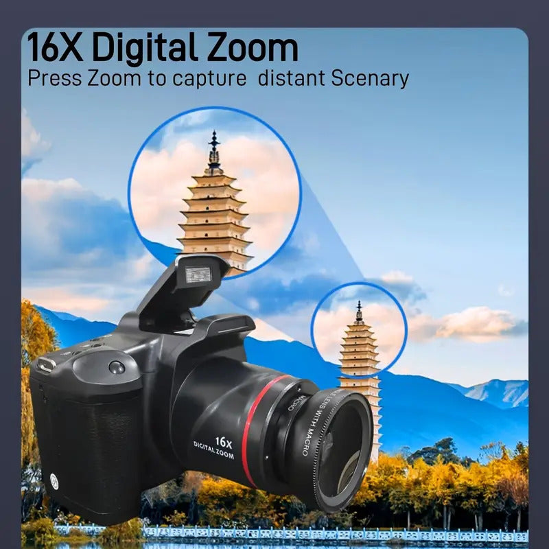 Digital  Portable Professional 16X Zoom   Photo Taking  Recording Travelling Camcorder