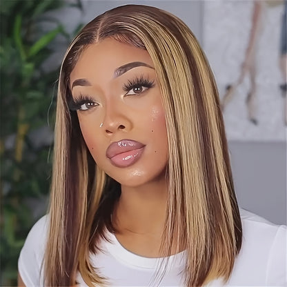 TIMOPOL Halloween Ready 5x1 Bob Lace Front Wig | 180% Plush Full Density & Baby-Soft Strands | Hyper-Real Natural Vibe | HD Invisible Transparent Lace | Stretchy Breathable Cap