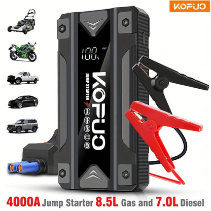 KOPUO 4000A Avviatore Portatile per Auto Strumento Professionale Batteria 12V