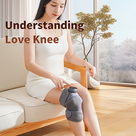 Rechargeable Knee Massager with Heat – Ergonomic Thermal Knee Relief for Work, Sedentary Lifestyles & Relaxation