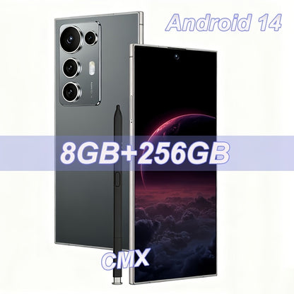 S25 Ultra 2025 14 Smartphone, 6.8" 8GB RAM + 256GB Storage, Sharp HD Front/Rear Cameras