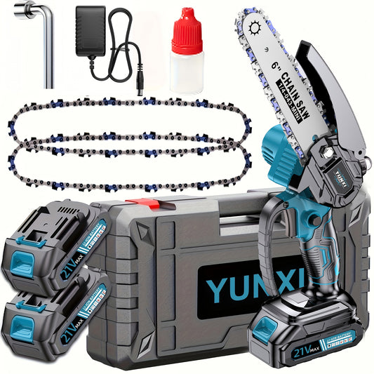 New Mini Chainsaw Wireless, Lightweight and Portable Handheld Electric Tree Cutting Machine