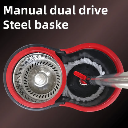 Rotating Mop and Bucket Set, 360° Rotating Mop Bucket System