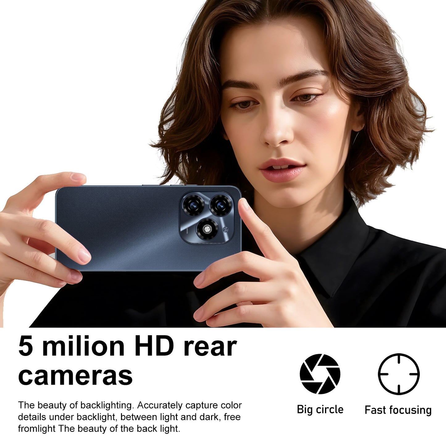 Android Smartphone 6.5-Inch HD Display, Dual SIM Cards, 2GB RAM, 16GB of Storage, Android 8.1, 3000Mah, 2MP And 5MP Camera