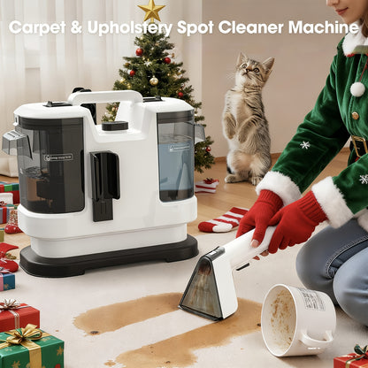 600W Portable Carpet and Upholstery Cleaner 3-Stage Cleaning System 20KPa