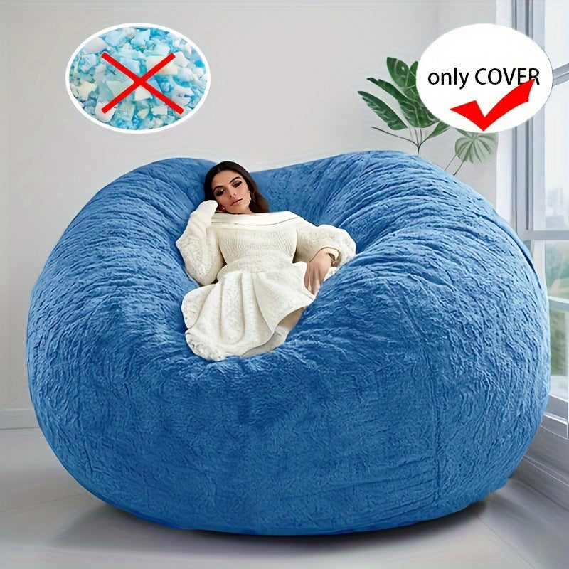 1pc of Extra-Large Memory Foam Furniture And Large Recliner Sofa, Equipped with a Soft Bean Chair Cover