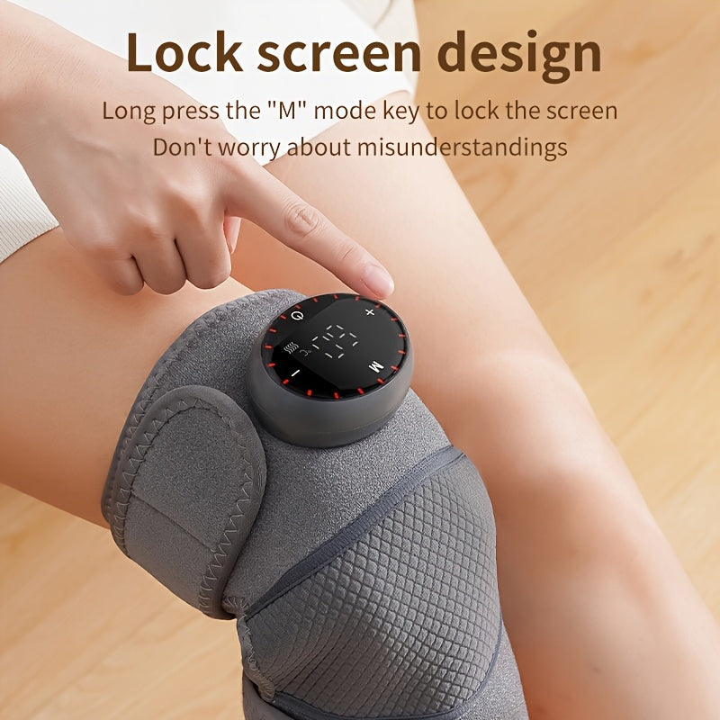 Rechargeable Knee Massager with Heat – Ergonomic Thermal Knee Relief for Work, Sedentary Lifestyles & Relaxation