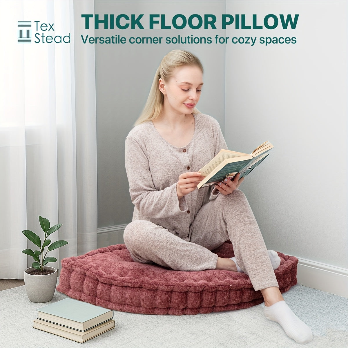 Versatile Triangular Reading with Attachments, Washable in Machines, Ideal for Use on Chairs, Floors, Sofas