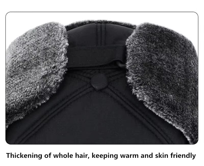 WRELS Cappello Invernale in Pelliccia Sintetica con Visiera - Caldo e Morbido. TK