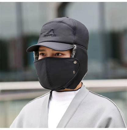 WRELS Cappello Invernale in Pelliccia Sintetica con Visiera - Caldo e Morbido. TK