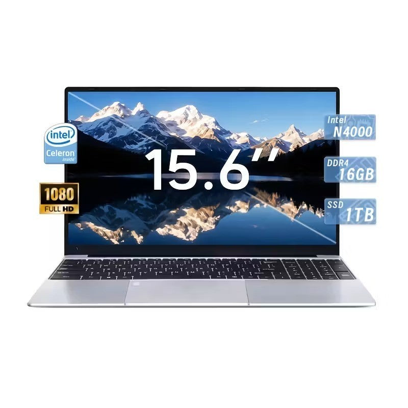 Intel Laptop N4000 2.6GHz 15.6'' 16GB SSD 1TB/2TB 1920*1080 Fingerprint