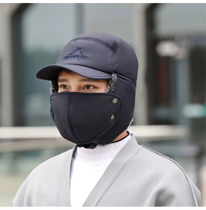 WRELS Cappello Invernale in Pelliccia Sintetica con Visiera - Caldo e Morbido. TK