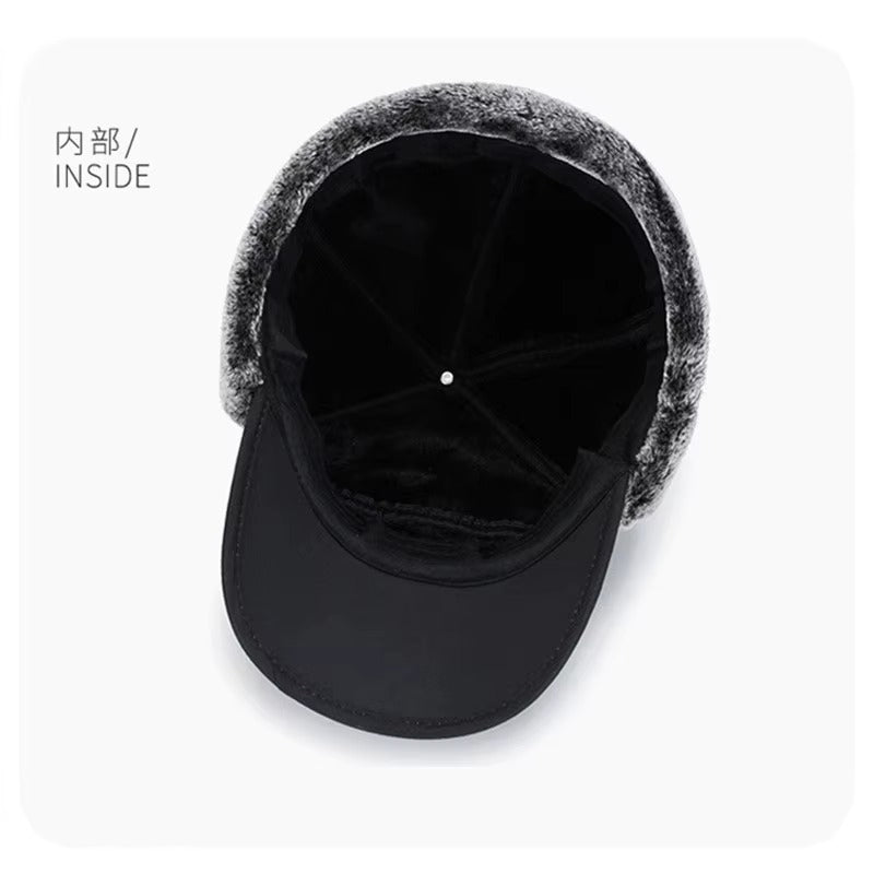 WRELS Cappello Invernale in Pelliccia Sintetica con Visiera - Caldo e Morbido. TK