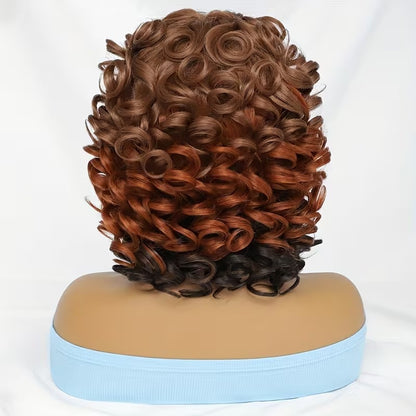 Esprimi la tua personalità con il massimo del volume grazie alla nostra Parrucca Afro Corta e Riccia da 35 cm con Frangia. TK