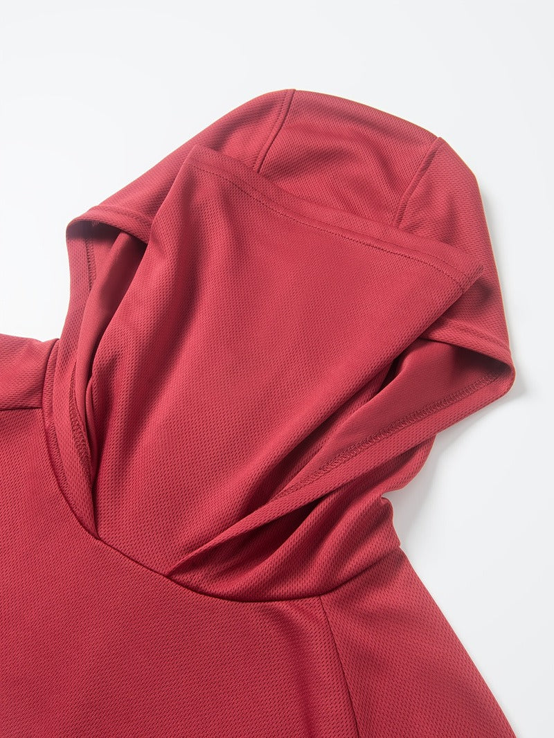 Maglia da Pesca con Cappuccio e Maschera Uomo - Traspirante. TK